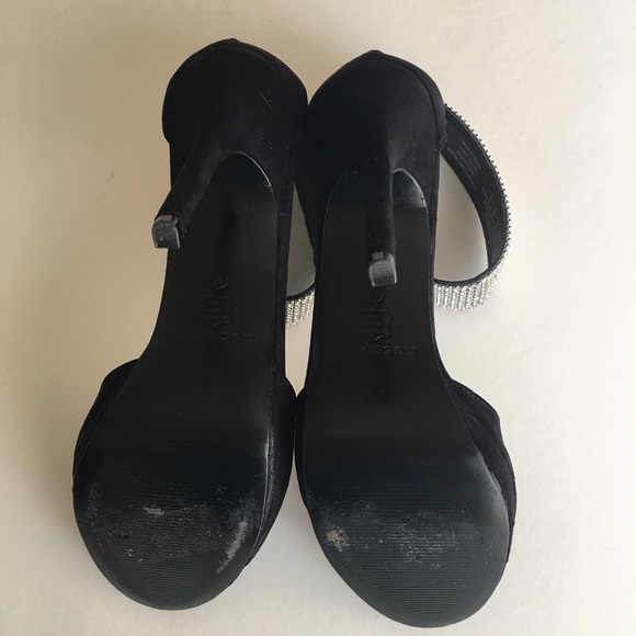 💋Black 5” heels with rhinestones - Picture 7 of 8